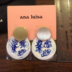 Ana Luisa kinoko marble blue Earrings